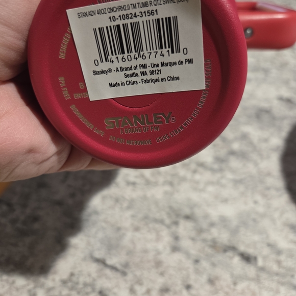 New In Box Stanley Crimson Tumbler with Straw 40 Oz Rich Red. - Picture 6 of 8